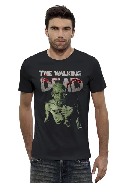 Заказать мужскую футболку в Москве. Футболка базовая The Walking Dead от OEX design - готовые дизайны и нанесение принтов.