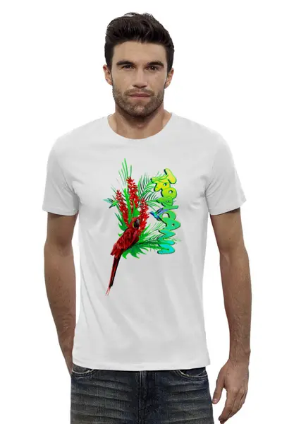 Заказать мужскую футболку в Москве. Футболка базовая Tropicana. от Zorgo-Art  - готовые дизайны и нанесение принтов.