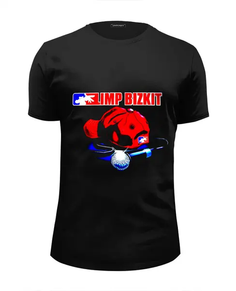Заказать мужскую футболку в Москве. Футболка базовая Limp Bizkit от Денис - готовые дизайны и нанесение принтов.