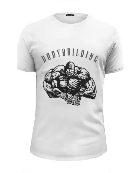 Заказать мужскую футболку в Москве. Футболка базовая Бодибилдер от StayStrong - готовые дизайны и нанесение принтов.
