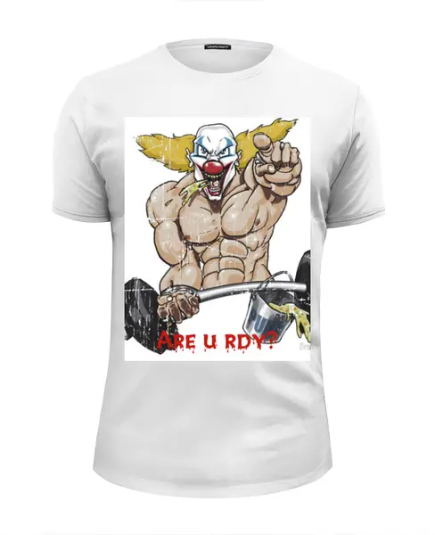Заказать мужскую футболку в Москве. Футболка базовая Clown the Pukie от dmitriy26rus - готовые дизайны и нанесение принтов.