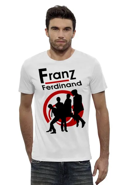 Заказать мужскую футболку в Москве. Футболка базовая Franz Ferdinand от geekbox - готовые дизайны и нанесение принтов.