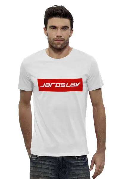Заказать мужскую футболку в Москве. Футболка базовая Jaroslav от THE_NISE  - готовые дизайны и нанесение принтов.