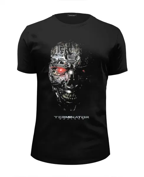 Заказать мужскую футболку в Москве. Футболка базовая Terminator Genisys / Терминатор от KinoArt - готовые дизайны и нанесение принтов.