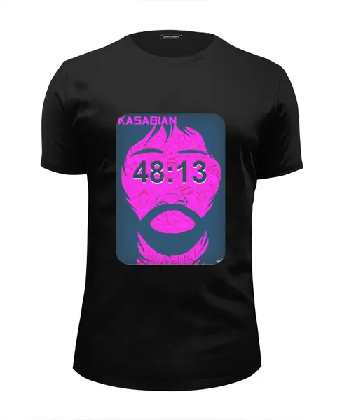 Заказать мужскую футболку в Москве. Футболка базовая Kasabian - 48:13 от Денис - готовые дизайны и нанесение принтов.