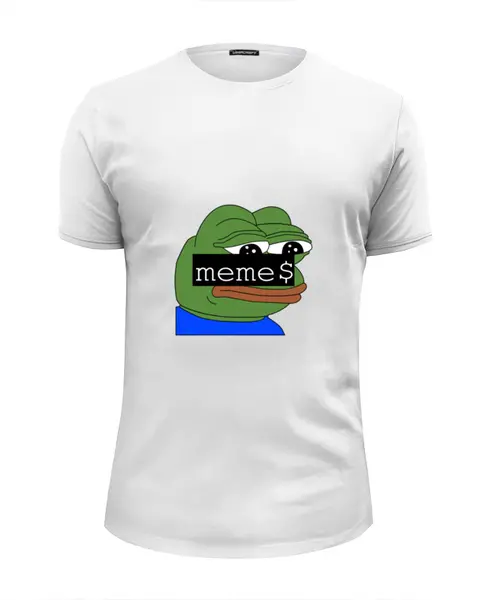 Заказать мужскую футболку в Москве. Футболка базовая PEPE t-shirt от Andrey - готовые дизайны и нанесение принтов.
