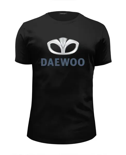 Заказать мужскую футболку в Москве. Футболка базовая DAEWOO от DESIGNER   - готовые дизайны и нанесение принтов.