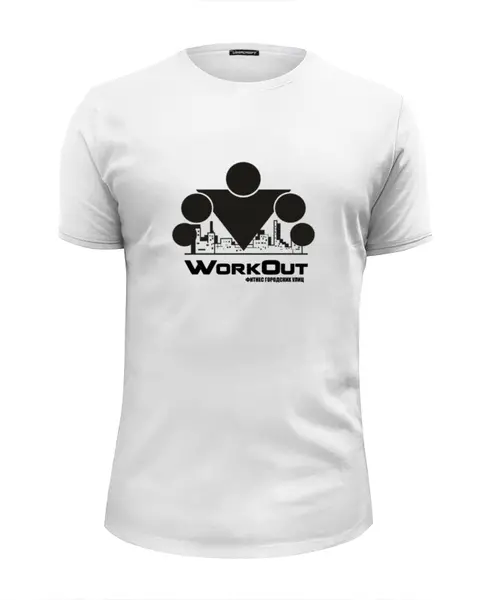 Заказать мужскую футболку в Москве. Футболка базовая Street Workout от alex122345 - готовые дизайны и нанесение принтов.