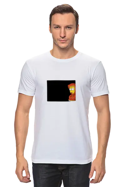 Заказать мужскую футболку в Москве. Футболка базовая Bart от Max - готовые дизайны и нанесение принтов.
