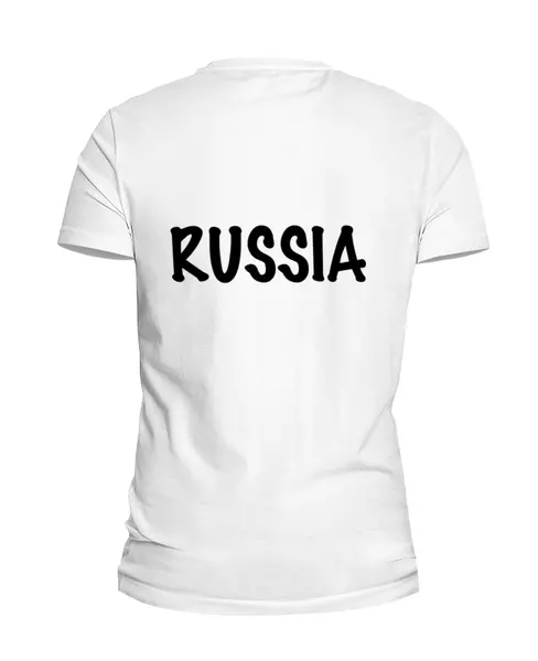 Заказать мужскую футболку в Москве. Футболка базовая RUSSIA от Владимир Волчков - готовые дизайны и нанесение принтов.