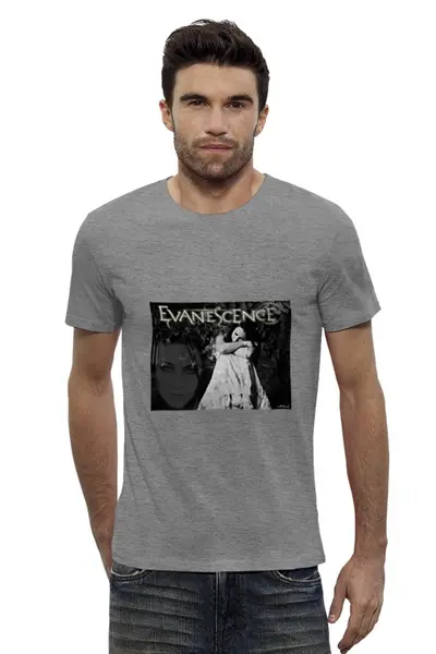 Заказать мужскую футболку в Москве. Футболка базовая Evanescence (Amy Lee) от Денис - готовые дизайны и нанесение принтов.