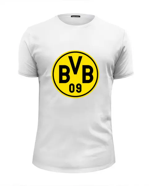 Заказать мужскую футболку в Москве. Футболка базовая Borussia от THE_NISE  - готовые дизайны и нанесение принтов.