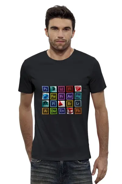 Заказать мужскую футболку в Москве. Футболка базовая я дизайнер от veatim@yandex.ru - готовые дизайны и нанесение принтов.