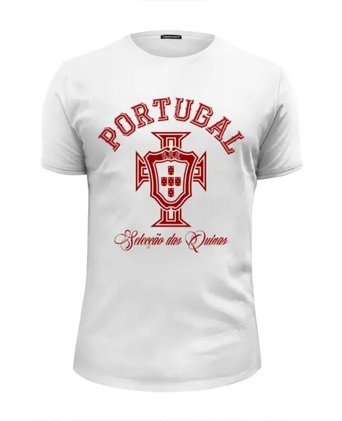 Заказать мужскую футболку в Москве. Футболка базовая Сборная Португалии  от geekbox - готовые дизайны и нанесение принтов.