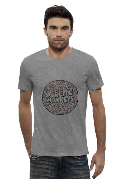 Заказать мужскую футболку в Москве. Футболка базовая Arctic Monkeys от YellowCloverShop - готовые дизайны и нанесение принтов.