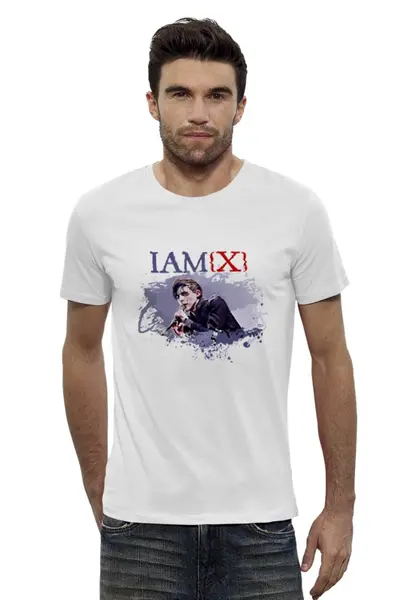 Заказать мужскую футболку в Москве. Футболка базовая IAMX / Chris Corner от OEX design - готовые дизайны и нанесение принтов.