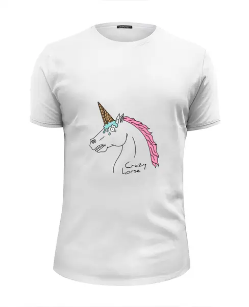 Заказать мужскую футболку в Москве. Футболка базовая Crazy horse от Antaya - готовые дизайны и нанесение принтов.