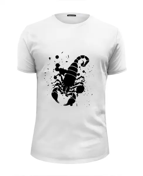 Заказать мужскую футболку в Москве. Футболка базовая Скорпион (24.10-21.11) от Apfelbaum - готовые дизайны и нанесение принтов.