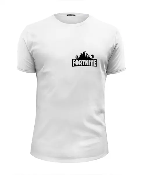 Заказать мужскую футболку в Москве. Футболка базовая Fortnite от AstArt - готовые дизайны и нанесение принтов.