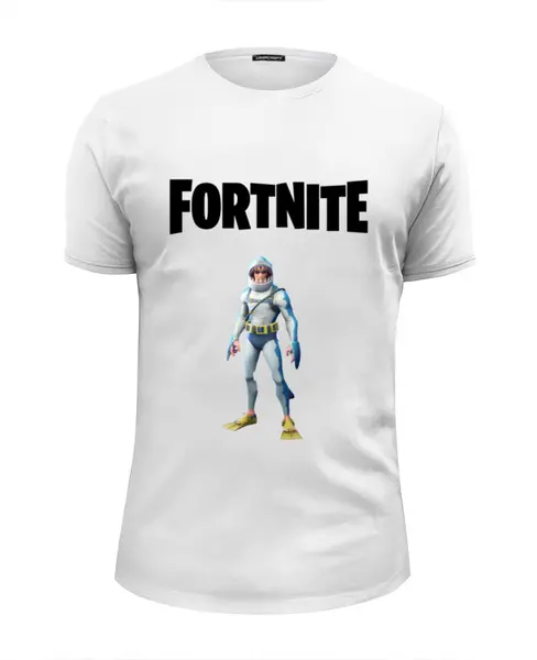 Заказать мужскую футболку в Москве. Футболка базовая Fortnite от AstArt - готовые дизайны и нанесение принтов.