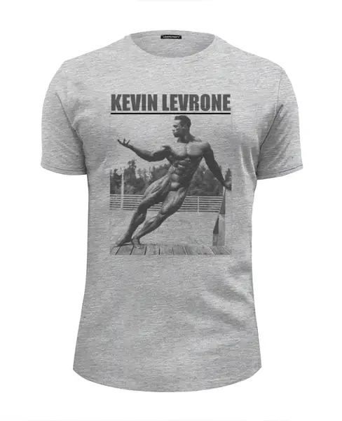 Заказать мужскую футболку в Москве. Футболка базовая Kevin Levrone / Кевин Леврон  от KinoArt - готовые дизайны и нанесение принтов.