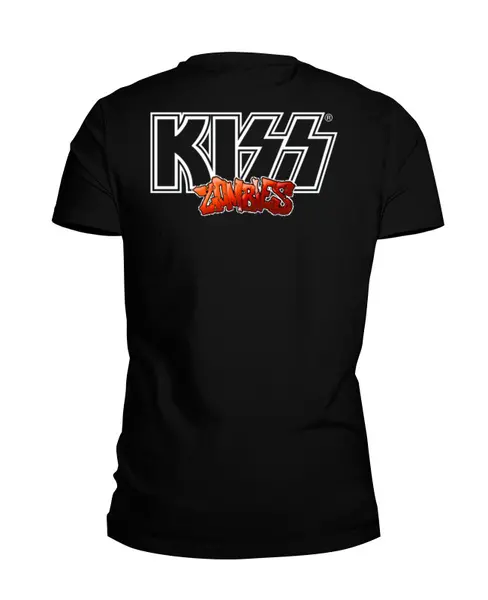 Заказать мужскую футболку в Москве. Футболка базовая KISS Zombies от balden - готовые дизайны и нанесение принтов.