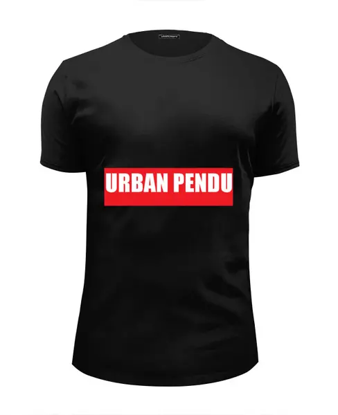 Заказать мужскую футболку в Москве. Футболка базовая Urban Pendu от akk94kj - готовые дизайны и нанесение принтов.