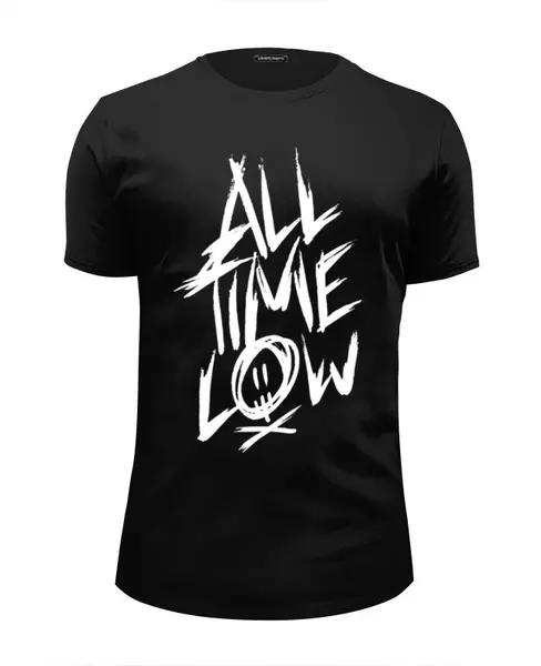 Заказать мужскую футболку в Москве. Футболка базовая All Time Low от geekbox - готовые дизайны и нанесение принтов.