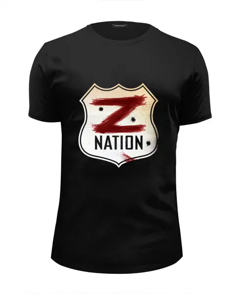 Заказать мужскую футболку в Москве. Футболка базовая Z Nation от kenny - готовые дизайны и нанесение принтов.