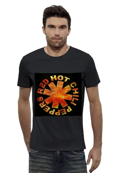 Заказать мужскую футболку в Москве. Футболка базовая Red Hot Chili Peppers от ac.dc-metall - готовые дизайны и нанесение принтов.