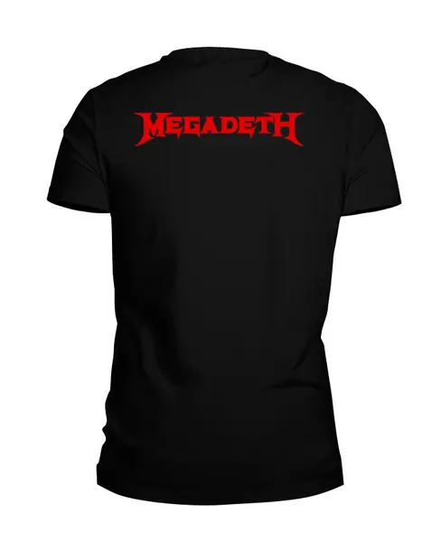 Заказать мужскую футболку в Москве. Футболка базовая Megadeth от Leichenwagen - готовые дизайны и нанесение принтов.