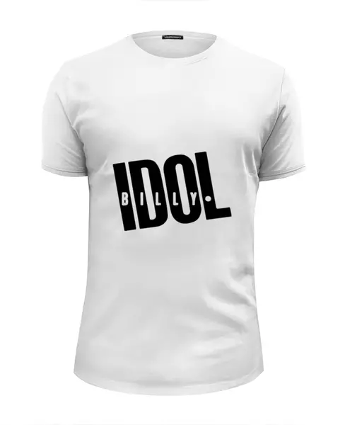 Заказать мужскую футболку в Москве. Футболка базовая Billy Idol от Fedor - готовые дизайны и нанесение принтов.
