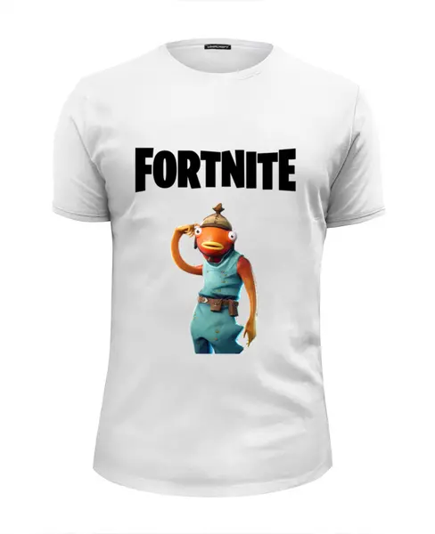 Заказать мужскую футболку в Москве. Футболка базовая Fortnite от AstArt - готовые дизайны и нанесение принтов.