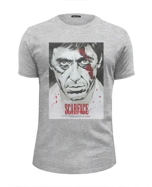 Заказать мужскую футболку в Москве. Футболка базовая Al Pacino / Ал Пачино от KinoArt - готовые дизайны и нанесение принтов.