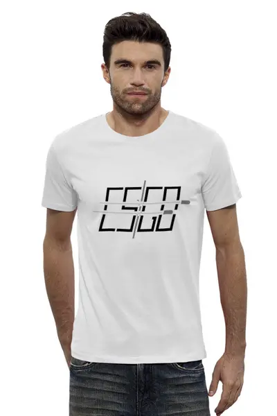 Заказать мужскую футболку в Москве. Футболка базовая CS GO 2 от bd-art  - готовые дизайны и нанесение принтов.