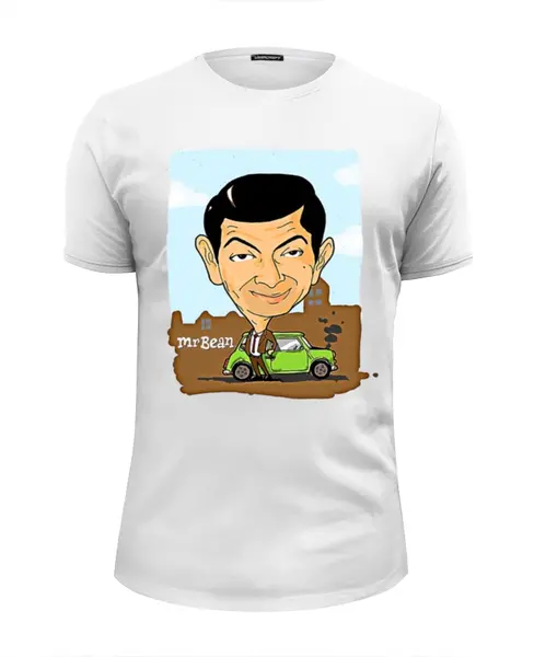 Заказать мужскую футболку в Москве. Футболка базовая Mr.Bean от Leichenwagen - готовые дизайны и нанесение принтов.