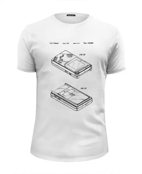 Заказать мужскую футболку в Москве. Футболка базовая GAMEBOY от CoolDesign - готовые дизайны и нанесение принтов.