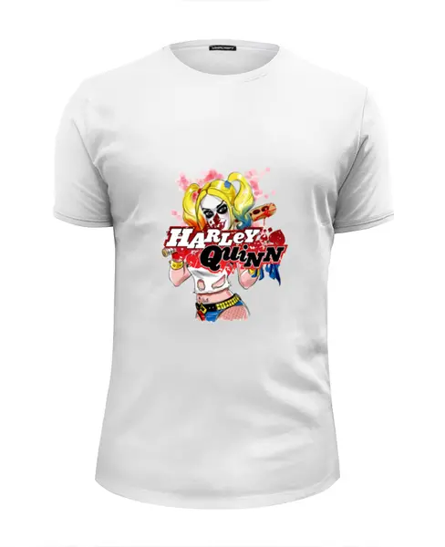 Заказать мужскую футболку в Москве. Футболка базовая Harley Quinn от ПРИНТЫ ПЕЧАТЬ  - готовые дизайны и нанесение принтов.