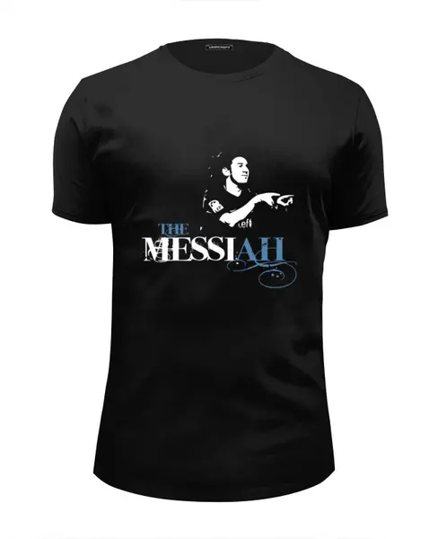 Заказать мужскую футболку в Москве. Футболка базовая The Messiah от skynatural - готовые дизайны и нанесение принтов.