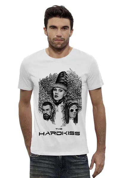 Заказать мужскую футболку в Москве. Футболка базовая The HARDKISS от dimache - готовые дизайны и нанесение принтов.