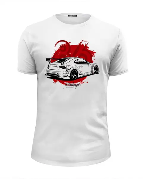 Заказать мужскую футболку в Москве. Футболка базовая Toyota GT86 от Oleg Markaryan - готовые дизайны и нанесение принтов.