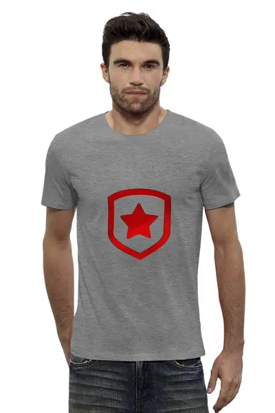 Заказать мужскую футболку в Москве. Футболка базовая Gambit Gaming от 1esk - готовые дизайны и нанесение принтов.