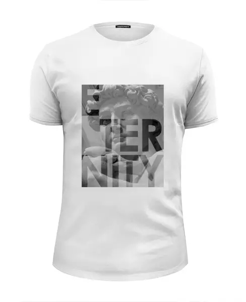 Заказать мужскую футболку в Москве. Футболка базовая Eternity от Tatutati - готовые дизайны и нанесение принтов.
