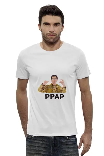 Заказать мужскую футболку в Москве. Футболка базовая Pen Pineapple Apple Pen   от cherdantcev - готовые дизайны и нанесение принтов.