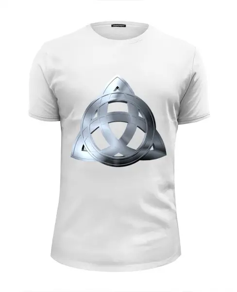 Заказать мужскую футболку в Москве. Футболка базовая Трилистник от GeekFox  - готовые дизайны и нанесение принтов.