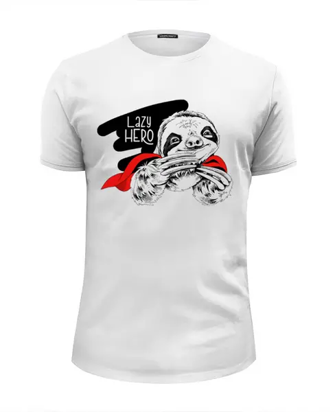 Заказать мужскую футболку в Москве. Футболка базовая Супергерой  от T-shirt print  - готовые дизайны и нанесение принтов.