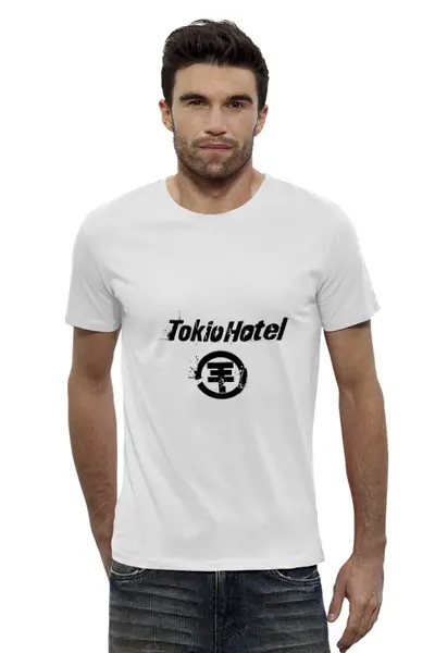 Заказать мужскую футболку в Москве. Футболка базовая Tokio Hotel от Fedor - готовые дизайны и нанесение принтов.