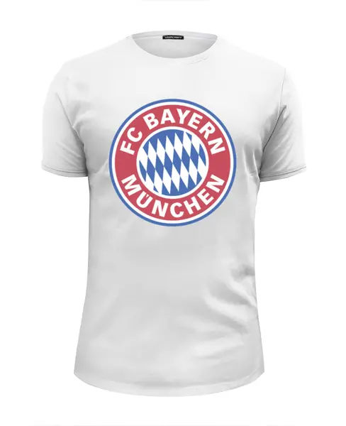Заказать мужскую футболку в Москве. Футболка базовая Бавария Мюнхен от coolmag - готовые дизайны и нанесение принтов.