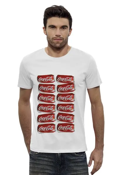 Заказать мужскую футболку в Москве. Футболка базовая Cola от forel - готовые дизайны и нанесение принтов.