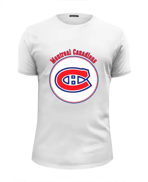 Заказать мужскую футболку в Москве. Футболка базовая Montreal Canadiens от kspsshop - готовые дизайны и нанесение принтов.